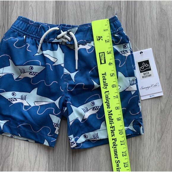 NWT Sovereign Code Shark Board Shorts Swim Trunks - Picture 5 of 6